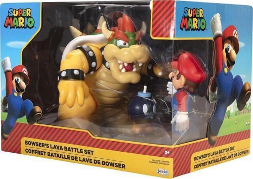 Nintendo Mario Ve Bowser Lava Savaşı Figür Lisanslı 18 cm
