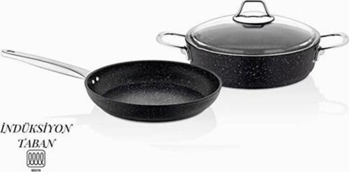 Black Line İnduksiyon 3 Parça Set