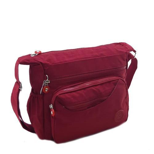 Kadın Postacı Çanta Çok Bölmeli Klinkır Yağmura Dayanıklı Kumaş Çapraz Askılı Omuz Çantası 30*20 Cm