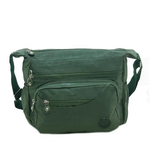 Kadın Postacı Çanta Çok Bölmeli Klinkır Yağmura Dayanıklı Kumaş Çapraz Askılı Omuz Çantası 30*20 Cm