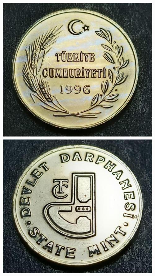 39963683a4bcd304cf 1996 Darphane Tedavül Setinden Çil Darphane jetonu
