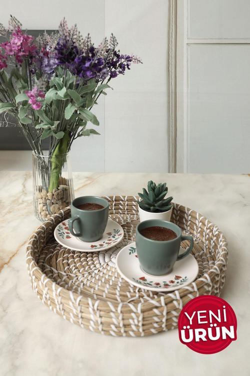 Çiçek Magic Kahve Takımı 4 Parça 2 Kişilik 22621