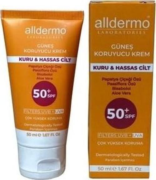 Spf 50+ Kuru Hassas Cilt Krem 50 Ml Tüp