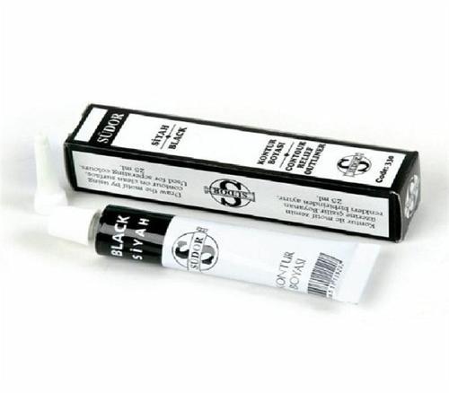 331 Kontür Boyası 25 Ml Tüp Siyah (1 Adet)