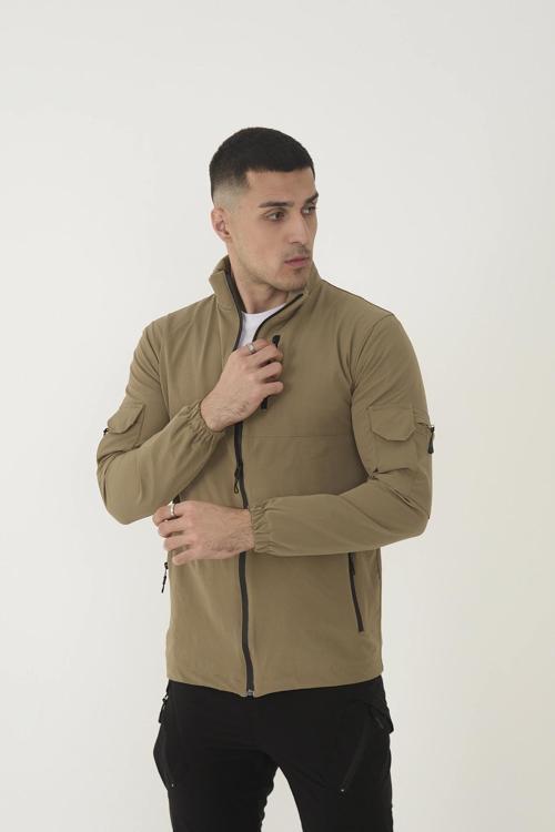 Outdoor Unisex Slim Fit Likralı Su İtici Çok Cepli Mevsimlik Taktik Spor Ceket