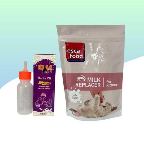 Anne Sütü Destekli Taurinli Yavru Kedi Süt Tozu 200Gr + 60ML Biberon
