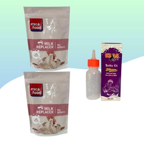 2Li Anne Sütü Destekli Taurinli Yavru Kedi Süt Tozu 200Gr + 60ML Biberon