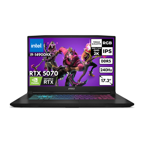 KATANA 17 i9-14900HX 64-GBDDR5 1 TBSSD RTX5070 (8GB-GDDR7) 17.3" 2K QHD 240Hz Windows 11 Pro B14WGK-048XTRHMF21