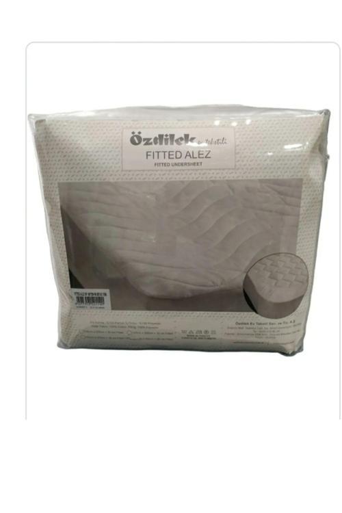 Çift Kişilik ( 160X200+30 ) Kapitoneli Fitted Alez Beyaz