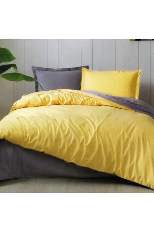 Colormix Hardal Çift Kişilik Pamuklu Nevresim Takımı