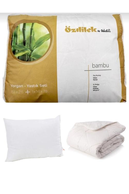 Bambu Yastık Yorgan Seti Tek Kişilik 155X215 Cm
