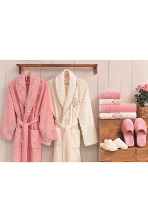 Wedding Pudra-Krem Aile Bornoz Seti