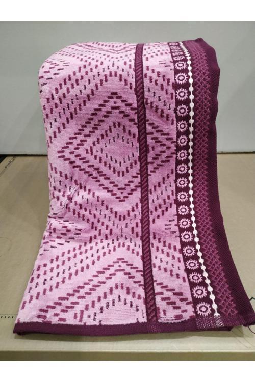 2 Adet Kadife El Yüz Havlusu 50X90 Pembe