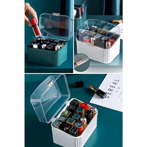 House By House Kapaklı 15 Bölmeli Oje Ve Ruj Düzenleyici Organizer