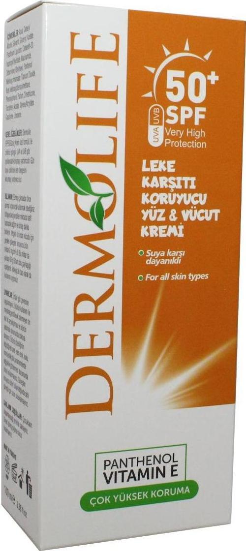 Leke Karşıtı İçin Güneş Kremi +50 Spf