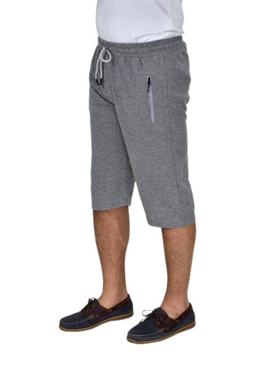 Erkek Rahat Kesim Düz Paça Likralı Kuş Gözü Kumaş Kapri BGL-ST04619