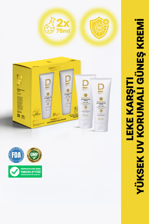 2'li Be Bright Pigmentyl SPF 50+ | UVA & UVB Koruyucu | Leke Karşıtı Güneş Kremi | 75+75 ml