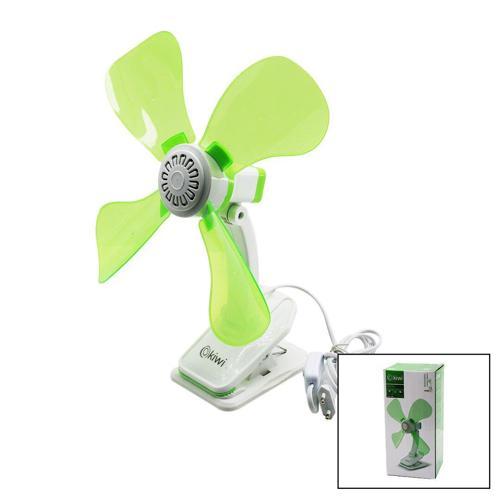KFAN-7604 2İN1= MANDALLI - MASA ÜSTÜ VANTİLATÖR 180° AKROBAT9W - ÇAP: 32CM 4-RENKLİ PLASTİK KANAT - GÖVDE (5060)