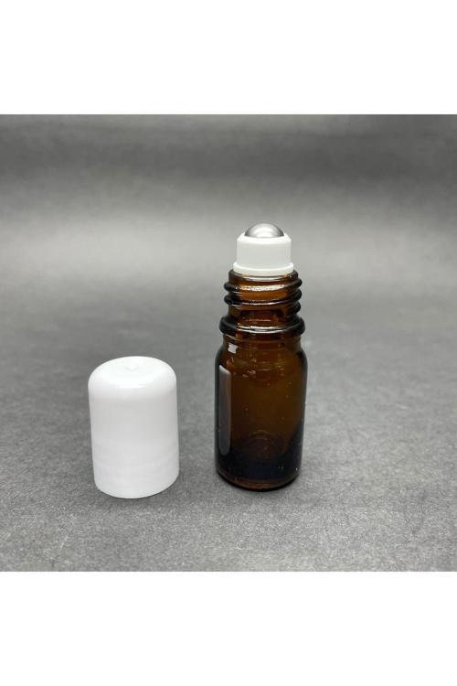 5 Cc Amber Cam Roll-on Şişesi - 5 Ml Çelik Bilyeli Şişe - Cam Roll On Şişe - Cam Şişe (127 Adet)