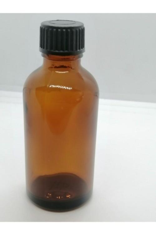 100cc Kahverengi Cam Şişe,amber Şişe, Düz Kapak,medikal Şişe, 50 Adet