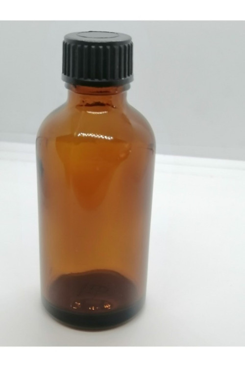Kahverengi Cam Amber Düz Kapak Medikal Şişe 100 Adet 10cc