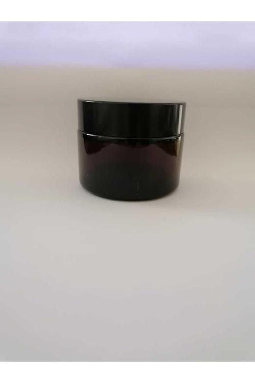 50cc Kahverengi Cam Krem Kutusu,boş Kutu,kozmetik Kutu,25 Adet, Amber Şişe, Kavanoz