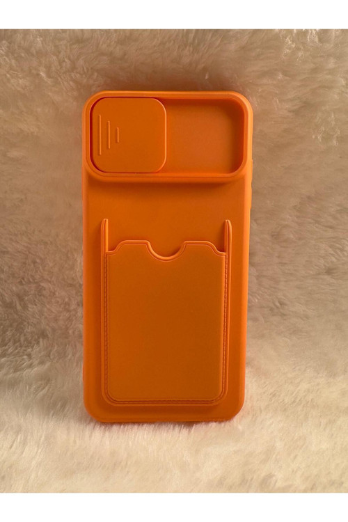 Iphone Xs Max Kamera Koruyucu Kapaklı Ve Özel Kartlıklı Telefon Kılıfı