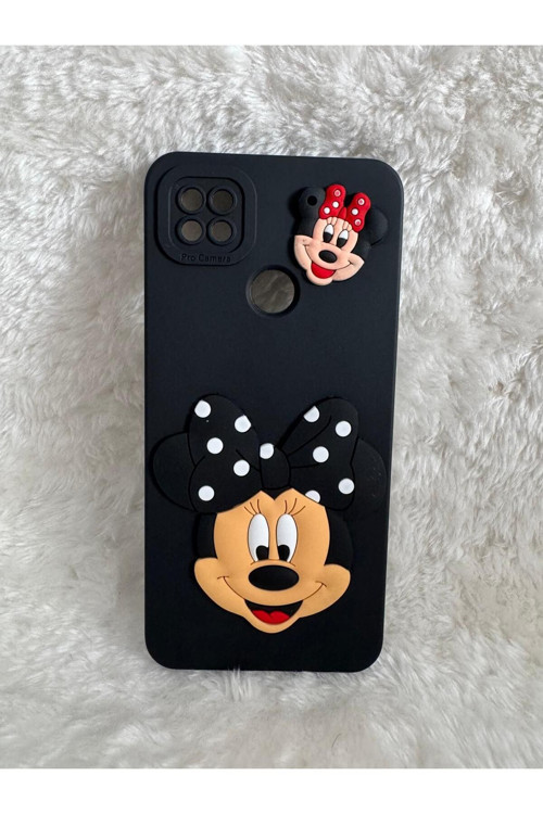 Redmi 9C / 10A İle Uyumlu 3D Sevimli Karakterler | Ultra Yumuşak Dokulu Telefon Kılıfı