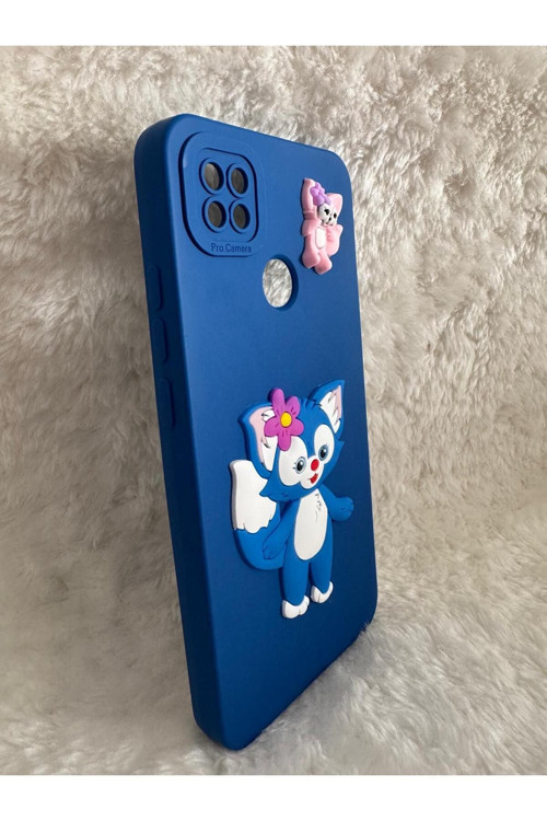 Redmi 9C / 10A İle Uyumlu 3D Sevimli Karakterler | Ultra Yumuşak Dokulu Telefon Kılıfı