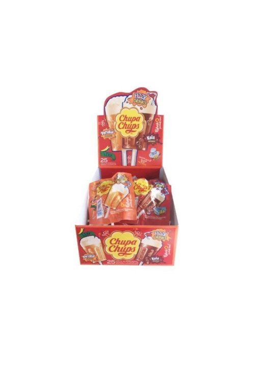 Fizzy Kola Ve Portakal Aromalı Lolipop Şekerleme 15 gr X 25 Adet