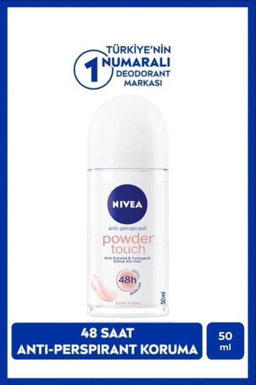 Kadın Roll-on Deodorant Powder Touch 50ml, Ter Kokusuna Karşı 48 Saat Koruma, Bakımlı Koltuk Altı