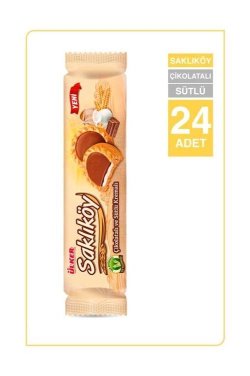 Saklıköy Sütlü ve Çikolatalı Kremalı 24 adet