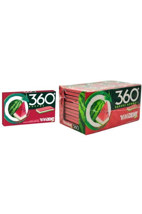 360 Karpuz Aromalı Şekersiz Sakız 33 G X 18 Adet