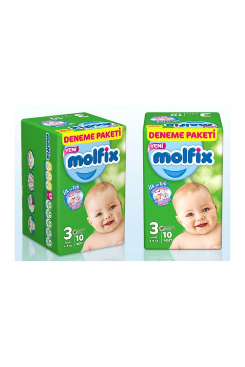 Deneme Paketi Bebek Bezi Midi 3 Beden 4-9 kg