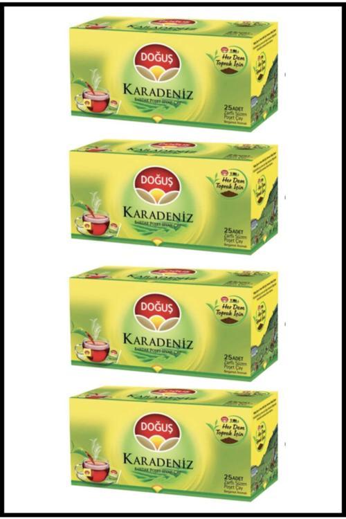 Karadeniz Bardak Poşet Siyah Çay - 25 li 4 ADET