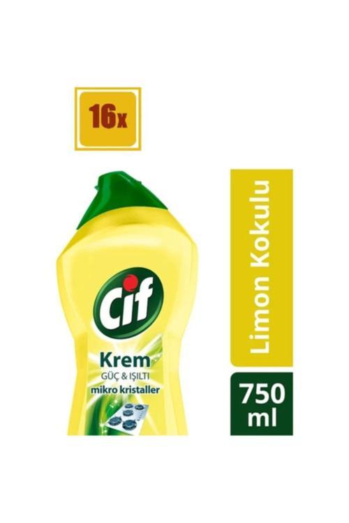 Krem Temizleyici Limon Kokulu 750 Ml 16'lı Set