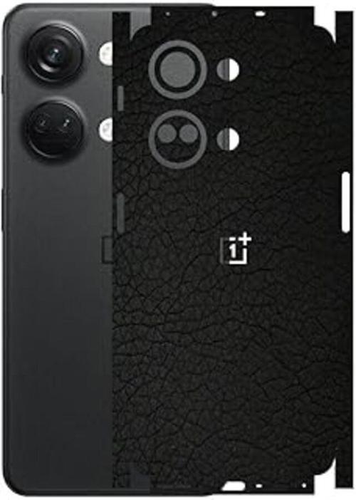 Oneplus Nord 3 ile Uyumlu Deri Desenli Siyah Arka Kaplama