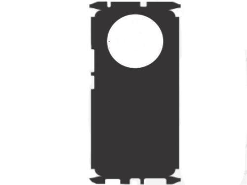 Realme 11 Pro ile Uyumlu Deri Desenli Siyah Arka Kaplama