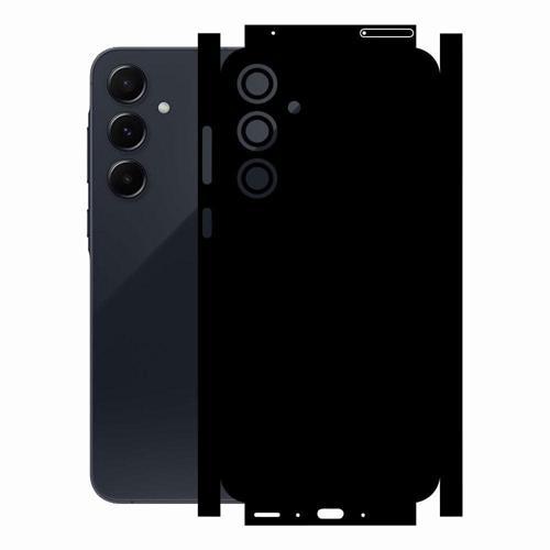 Samsung A35 ile Uyumlu Mat Siyah Arka Kaplama