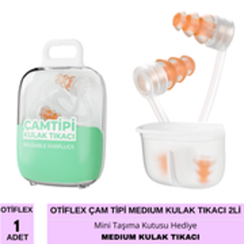 Çam Tipi Kulak Tıkacı 2'Li İpli (Medium)