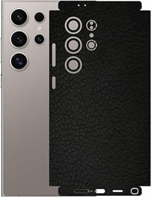 Samsung Galaxy S24 Ultra ile Uyumlu Mat Siyah Arka Kaplama