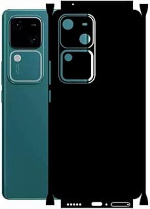 Vivo V30 5G ile Uyumlu Mat Siyah Arka Kaplama