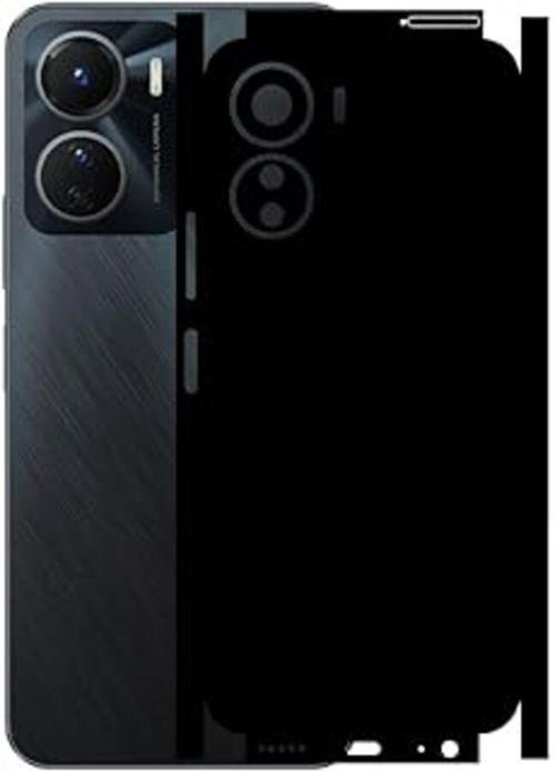 Vivo Y16 ile Uyumlu Mat Siyah Arka Kaplama