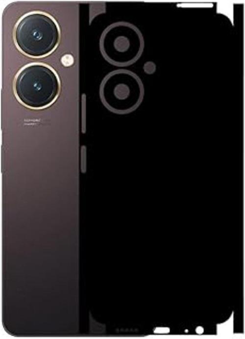 Vivo Y27 ile Uyumlu Mat Siyah Arka Kaplama