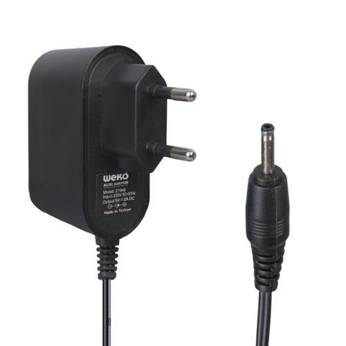 WK-21946 5 Volt - 2 Amper 2.5*0.7 İnce Uç Yerli Üretim Tablet Pc Adaptörü