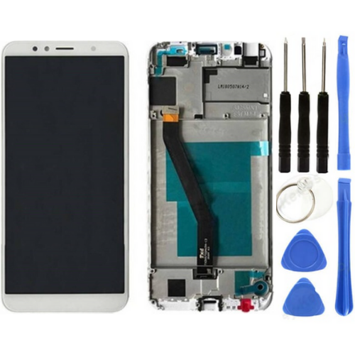 TE Huawei Honor 7A Uyumlu Çıtalı Lcd Ekran Dokunmatik Beyaz + Tamir Seti
