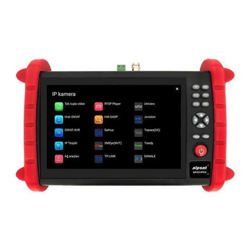 IPCX33 7 Ekranlı IPC-ONVIF-AHD-CVI-TVI-HDMI-Analog Girişli Cctv Kamera Test Cihazı