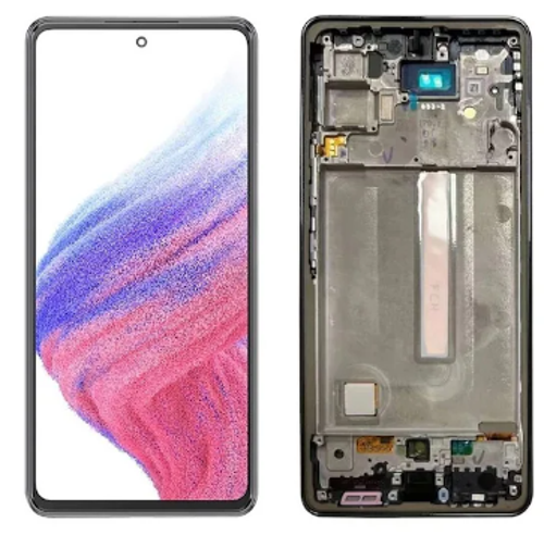 TE Samsung A53 5G A536F Uyumlu Çıtalı Lcd Ekran Servis Siyah