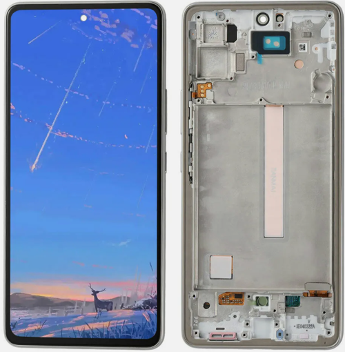 TE Samsung A53 5G A536F Uyumlu OLED Çıtalı Lcd Ekran Beyaz