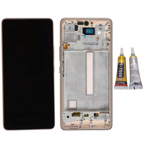 TE Samsung A53 5G A536F Uyumlu OLED Çıtalı Lcd Ekran Gold